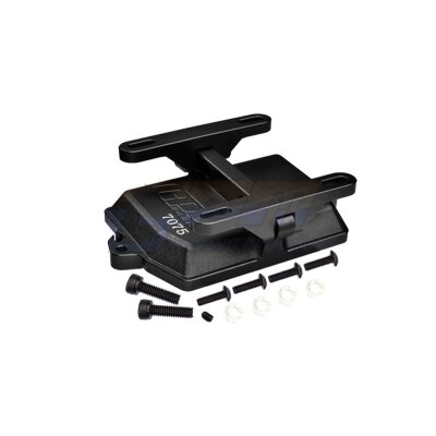 Empfängerboxabdeckung 7075-T6 Alu mit Elektrikhalter schwarz