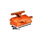 Empfängerboxabdeckung 7075-T6 Alu mit Elektrikhalter orange