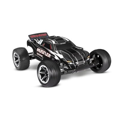 TRAXXAS Rustler schwarz 1/10 2WD Stadium-Truck RTR