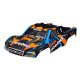 Karosserie Slash 4x4 orange/blau mit Aufkleber & Clipless