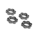 Radmuttern verzahnt Aluminium grau 17mm (4)