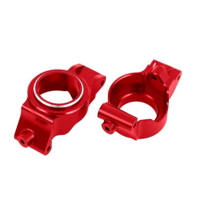 Nachlaufblöcke vorn Alu rot