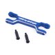 Drag-Link Strebe Alu blau