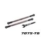 Wide-X-Maxx Vorspurstangen 7075-T6 Alu grau 188mm (2)