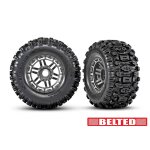 Sledgehammer BELTED Reifen auf Felge schwarz-chrom 17mm (2)