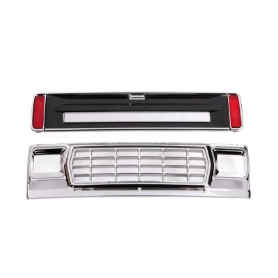 Kühlergrill/Heckklappen-Panel schwarz