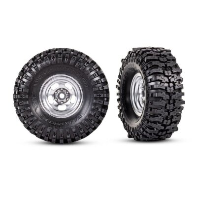 Reifen auf Felge chrom 2.4 MT