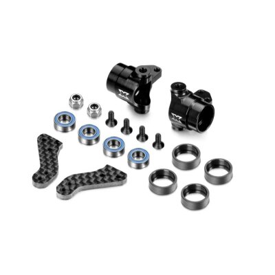 Alu Lenkungsbock mit Graphite Extension Platten - Set