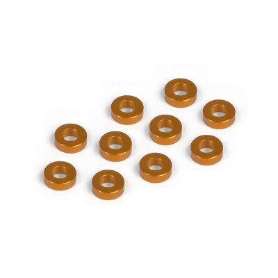 Xray Unterlegscheibe 3mm x 6mm x 2,0mm, Alu Orange (10)
