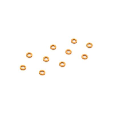 Xray Unterlegscheibe 3mm x 5mm x 1,0mm, Alu (10) Orange