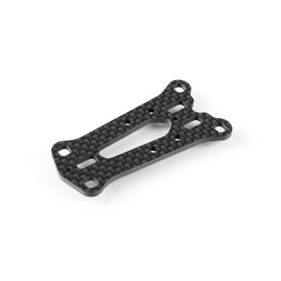 Xray X1´17 Montageplatte 2.5mm Kohlefaser mit Stabiaufnahme