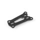 Xray X1´17 Montageplatte 2.5mm Kohlefaser mit Stabiaufnahme
