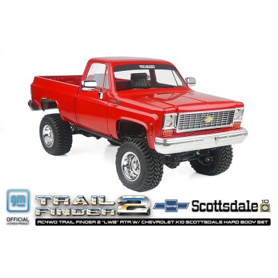 Trail Finder 2 LWB Chevrolet K10 Scottsdale rot RC4WD Hard Body Set