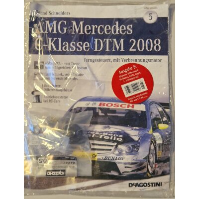 AMG Mercedes C-Klasse DTM, Bauteile der deAgostini Ausgabe 005, hinteres Differenzialgehäuse und Kleinteile