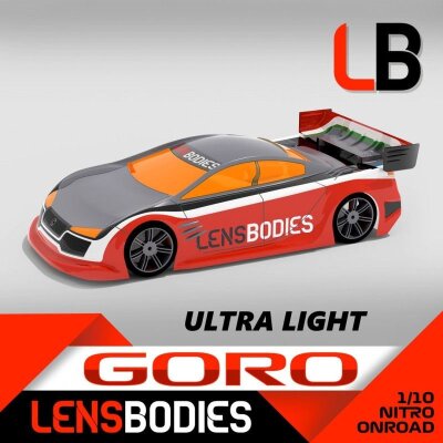 Goro Karosserie ultra-leicht LENS BODIES 1/10 Nitro-Tourenwagen