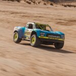 MOJAVE GROM MEGA 380 Brushed 4X4 Small Scale Desert Truck RTR with Battery & Charger Blue/White