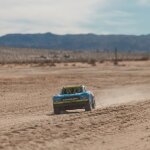 MOJAVE GROM MEGA 380 Brushed 4X4 Small Scale Desert Truck RTR with Battery & Charger Blue/White