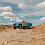 MOJAVE GROM MEGA 380 Brushed 4X4 Small Scale Desert Truck RTR with Battery & Charger Blue/White