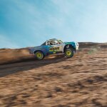 MOJAVE GROM MEGA 380 Brushed 4X4 Small Scale Desert Truck RTR with Battery & Charger Blue/White