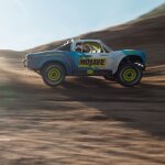 MOJAVE GROM MEGA 380 Brushed 4X4 Small Scale Desert Truck RTR with Battery & Charger Blue/White