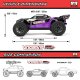 1/10 VORTEKS MEGA 550 2WD Stadium Truck RTR with Battery & Charger Purple