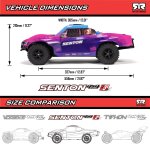 ARRMA 1/10 SENTON 223S BLX Brushless 4X4 Short Course Truck RTR with DSC Yellow