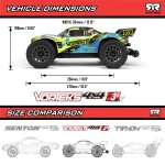 1/10 VORTEKS 223S BLX Brushless 4X4 Stadium Truck RTR with DSC Purple