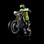 Losi Promoto-SM 1/4 Super Moto Motorcycle, FXR, White: RTR with Battery and Charger