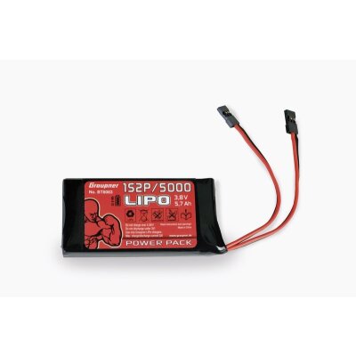 Graupner Senderakku LiPo 1S2P/5000 TX