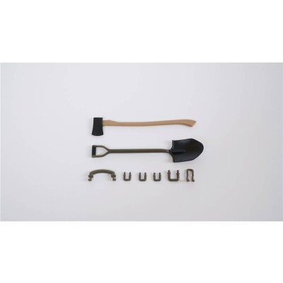 Willys MB Scaler 1:12 - Axt und Schaufel Set
