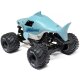 1/18 Mini LMT Megalodon 2S 4X4 RTR Brushed Monster Truck (Battery & Charger Included) Blue