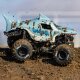 1/18 Mini LMT Megalodon 2S 4X4 RTR Brushed Monster Truck (Battery & Charger Included) Blue