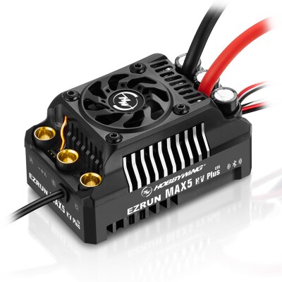 Hobbywing Ezrun MAX5 HV Plus G2 Regler 300 Amp, 6-12s LiPo, BEC 6A