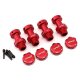 Aluminum 17mm Hex Conversion for Arrma 3S Vehicles (Red)