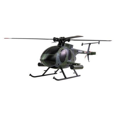 Hughes MD500 Helikopter Militär 4-Kanal 6G RTF grau