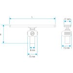Radar 74 mm mit Antriebsmotor