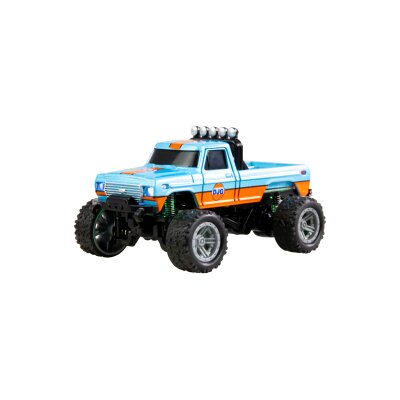 RC-Monstertruck Die Cast 1:64 RTR blau/orange