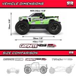 1/10 GRANITE MEGA 665 4X4 RTR Brushed Monster Truck Green