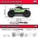 1/10 GRANITE MEGA 665 4X4 RTR Brushed Monster Truck Green