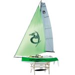 Genuaset mit Segel, Beschlägen und Leinen für Drago RC-Segelboot 1:6