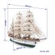 Gorch Fock Standmodellbausatz 1:95
