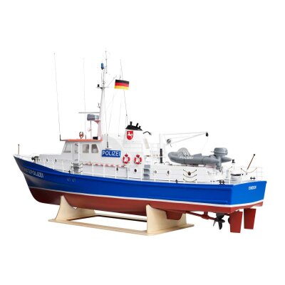 Polizeiboot W3 Baukasten 1:25 mit Beschlagsatz