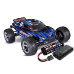 TRAXXAS Rustler 1/10 2WD Stadium-Truck blau RTR nP825...