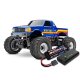 TRAXXAS Bigfoot 4x4 BL-2S blau 1/10 Monster-Truck RTR nP825 BL-2S Brushless, HD-Teile mit 2827X Akku + 2920 Lader