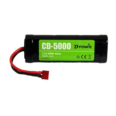 D-Power CD-5000 7.2V NiMH Akku mit T-Stecker