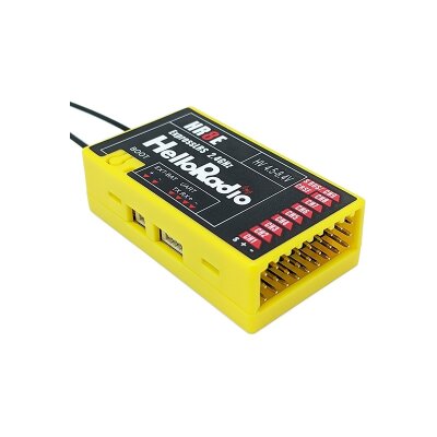 HelloRadio HR8E ELRS 2,4GHz Empfänger - 9 Kanäle gelb
