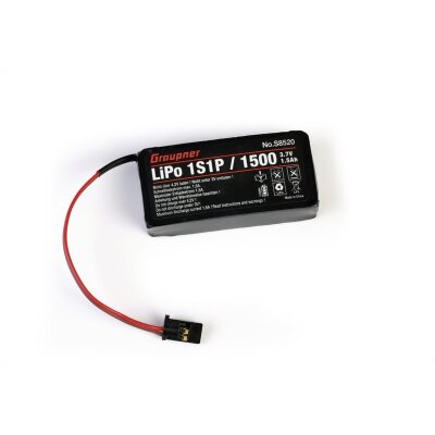 Graupner Senderakku LiPo 1S1P / 1500 TX 3,7V für MZ-12