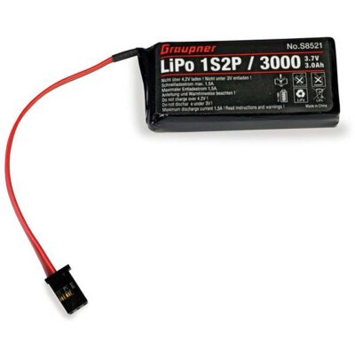 Graupner Senderakku LiPo 1S2P/3000 TX 3,7V für MZ-12