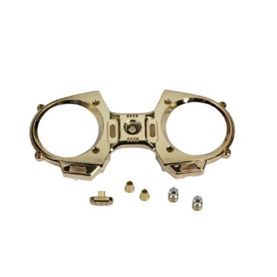 Graupner mz-12 Frontplatte+ Steuerknüppel Goldoptik