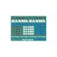Aufkleber SANWA-schwarz/weiß/blau *JPN-2025